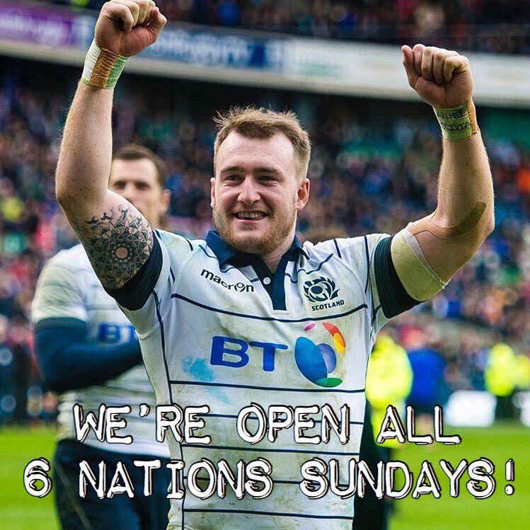We’re starting to get ridiculously excited about 6 Nations, just 4 weekends away. Along with all the Saturdays (&amp; a Friday) we’ll also be open all the Sundays to let you wonderful people catch all the action live on our huge screens.#6nations #asone #harryshelps #socialenterprise