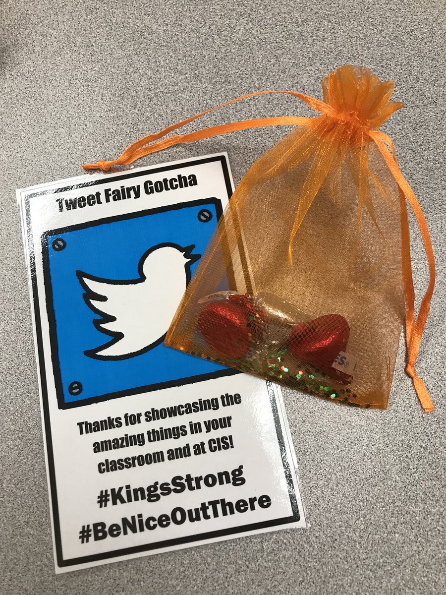 stovall_mrs's tweet photo. Thanks @mandyeellis for the Tweet Fairy idea! Sending out a few of these surprises today. #KingsStrong #BeNiceOutThere #snowdaywork #momsasprincipals @CISKnights https://t.co/gO5Z9gZlJT