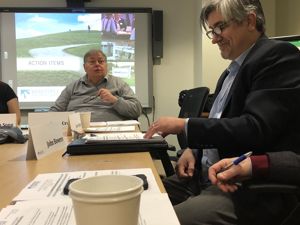 SeattleKingWDC's tweet photo. Action shots from today’s committee! Including Scott Craig in #maritime & #WorkSourceSKC Director Beth Blanchard + CAO Marcelle Wellington https://t.co/oQiVdaDAUD