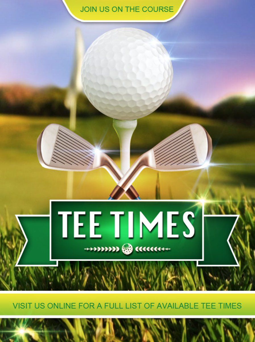 We know your new years resolution was to play more golf in 2018! Book your tee times today! Visit us online for a full list of available tee times: bit.ly/2lvJIhR #Teeitup
