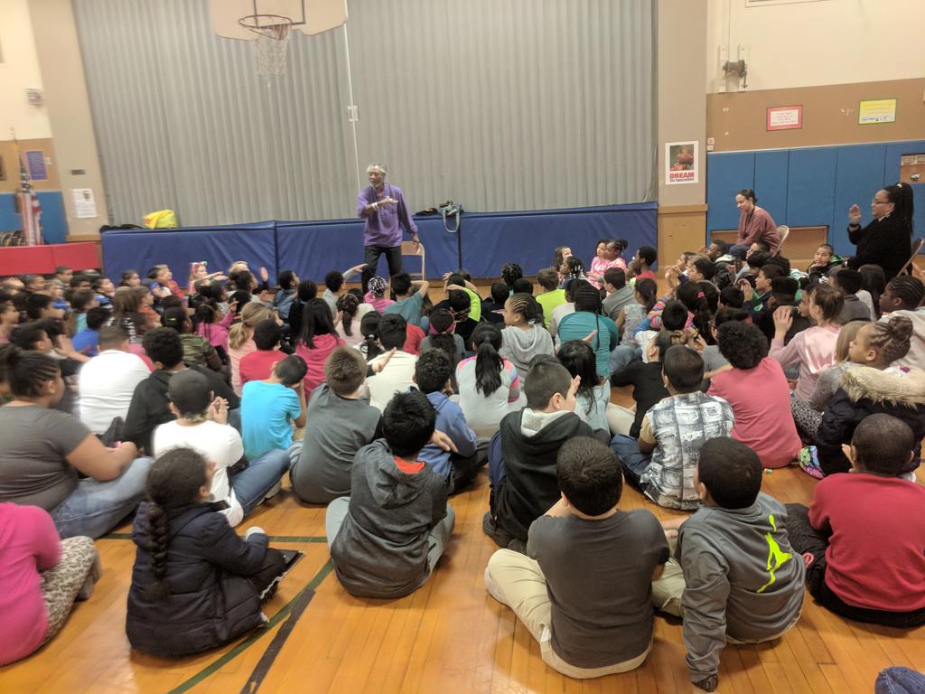 A storytelling performance at Verplanck today.