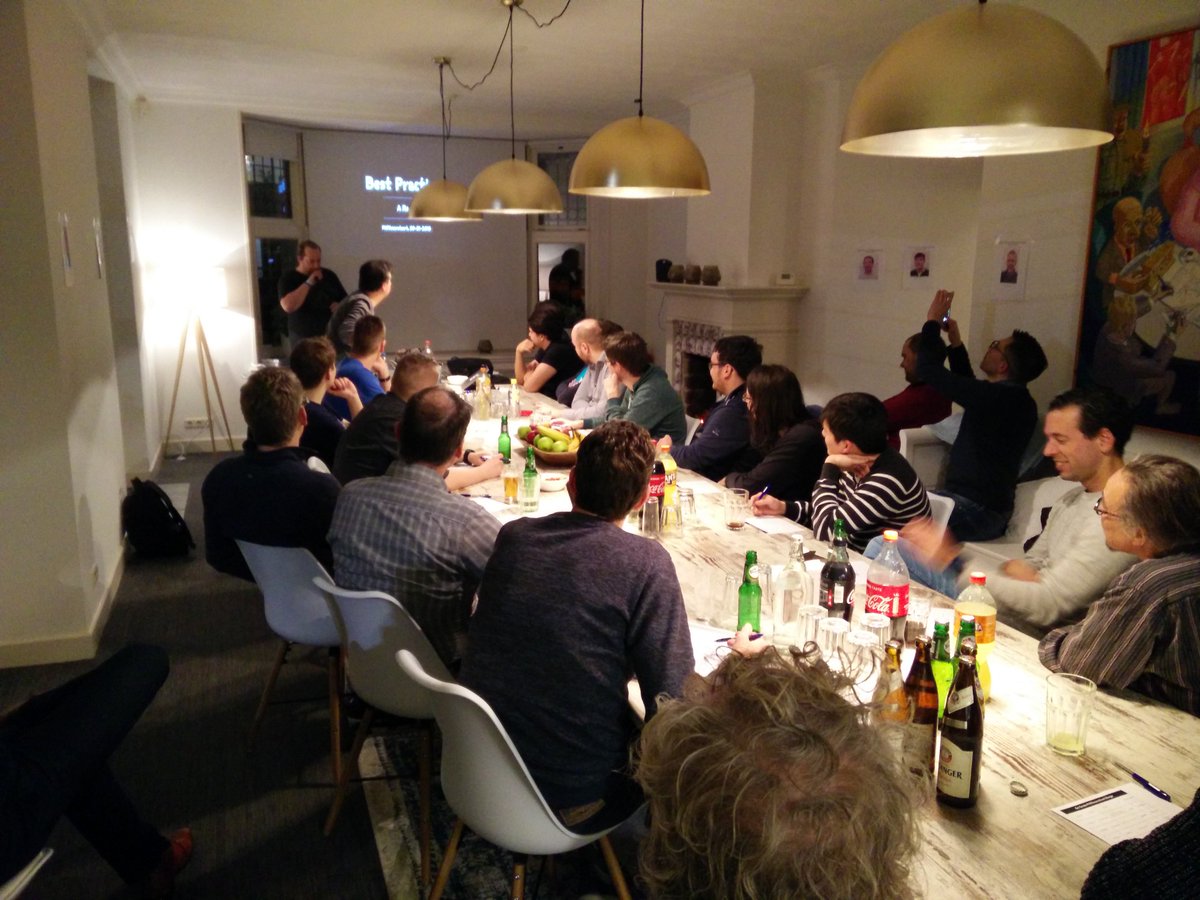 Kicking off the first meet up of the year at <a href="/Mobifabriek/">Mobiliteitsfabriek</a> with <a href="/skoop/">@skoop@phpc.social</a> talking about best practices (a rant). Also, we have buzzword bingo with awesome prizes! Books, licenses and even a <a href="/phpbenelux/">PHPBenelux</a> ticket sponsored by <a href="/in2itvof/">in2it vof</a>. #php033