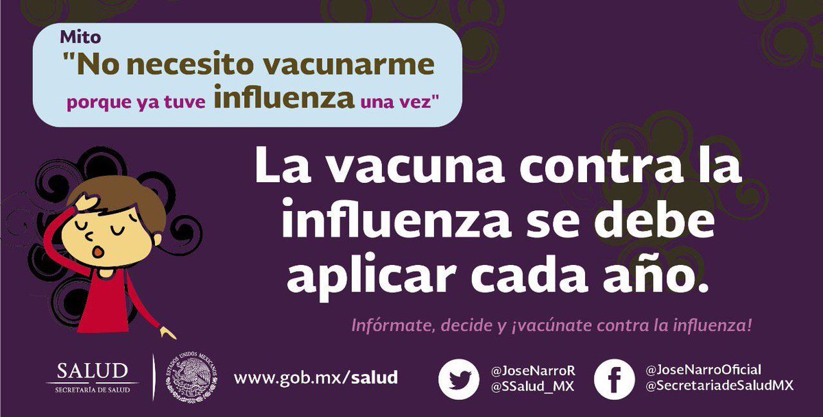 PCR_ClinicalR's tweet photo. #Mito La influenza es una enfermedad peligrosa, toma las medidas de prevención adecuadas. Infografía IMSS https://t.co/qfu54B7yTs
