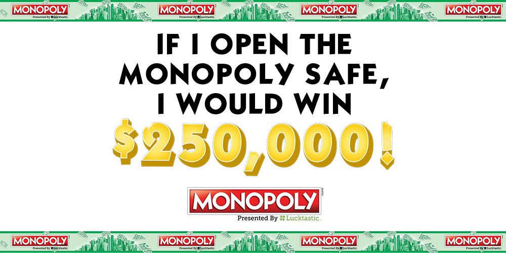 Donnafe1111's tweet photo. If I open the MONOPOLY safe, I would win $250,000! https://t.co/kRaUGBzTJs https://t.co/KjFnVfvsZj