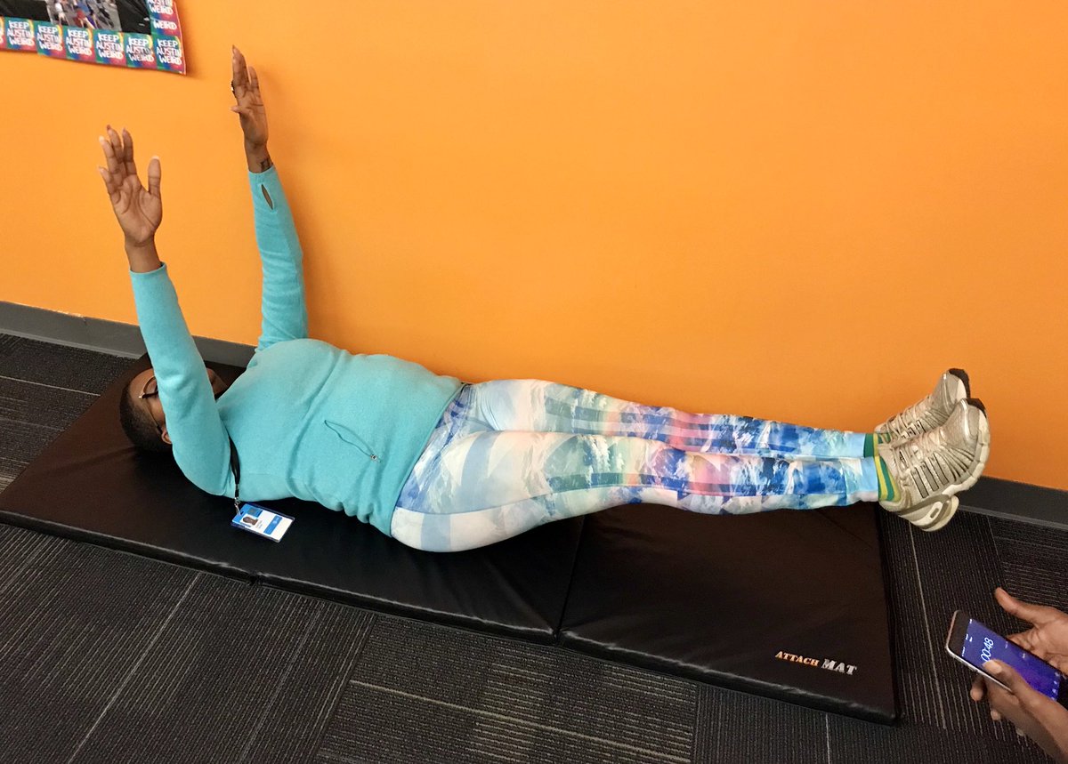 WinAs1Warriors's tweet photo. Stretching With @GlobalKay1!!! #AwesomeATSD #FunAtWork #PersonalTrainerDay https://t.co/AV5OMyUJgp