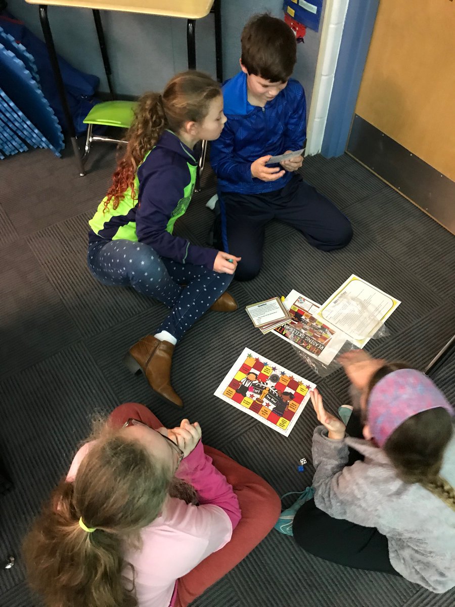 PlattsmouthElem's tweet photo. Today Ms. Icenogle's class worked on sequencing, compare/contrast, character traits, cause/effect, and inferencing with the help of board games. #PlattsmouthSchools #LearnWithGames https://t.co/vcUmzPfZRa