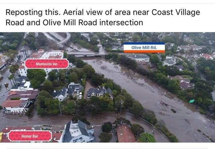cookiesinheaven's tweet photo. A view of #Montecito
Oh, and that "river" .... is Highway 101. https://t.co/zAT8ZlktAe