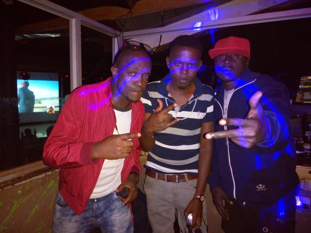Rockygiant's tweet photo. Night operation friends @deed Abe kufulu@d.j feature.... #my Gyal video out https://t.co/C06dNCYX9Y