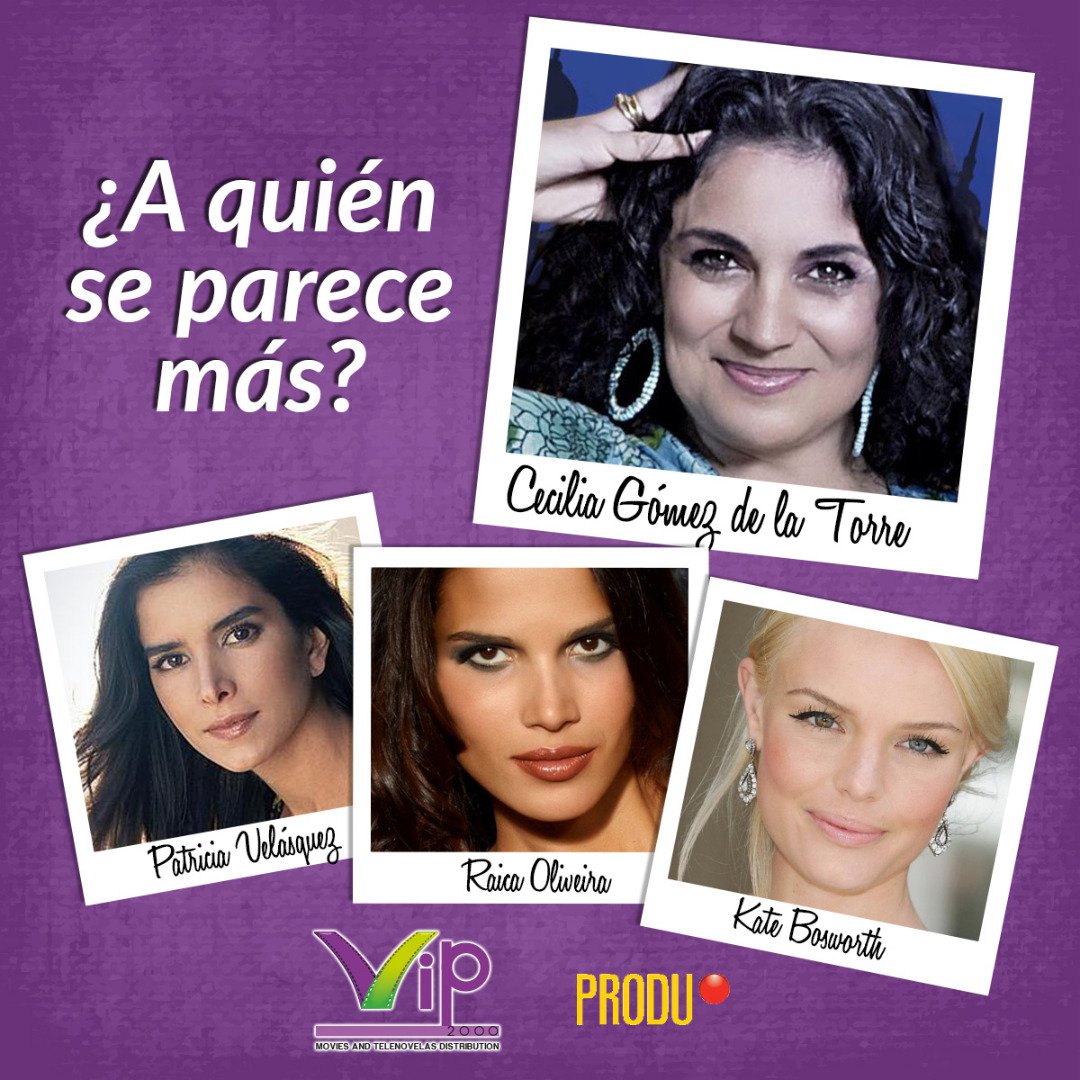 Vip2000TV's tweet photo. La 1ra cliente que mandó su foto para el Concurso #GanaConVip #Natpe2018 junto con @produ fue nuestra querida  #CeciliaGomezDelaTorre de @Tondero y la App del look a like dice que se parece a estas 3 Actrices  ¿qué dicen ustedes? . https://t.co/u7F5dAdw60