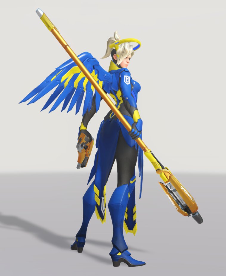 nayaVT's tweet image. first overwatch league skin bought! @BostonUprising merchy looks so nice!!