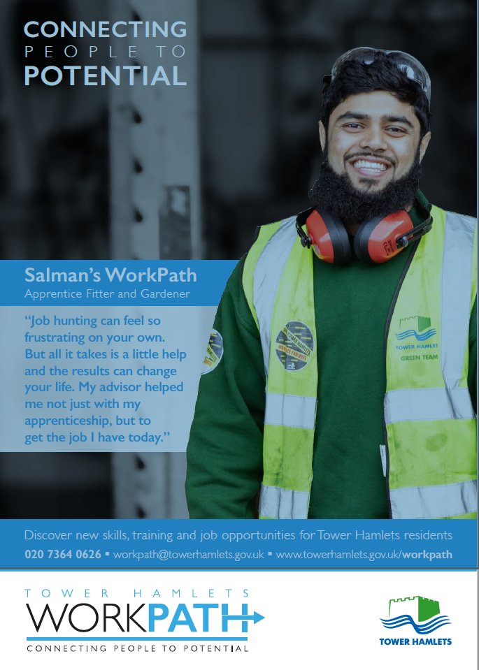 TowerHamletsNow's tweet image. The new council budget will provide affordable childcare, new apprenticeships and will provide new job opportunities for young people and adults through #workpath and #youngworkpath. £1.8m will help get young people into work.