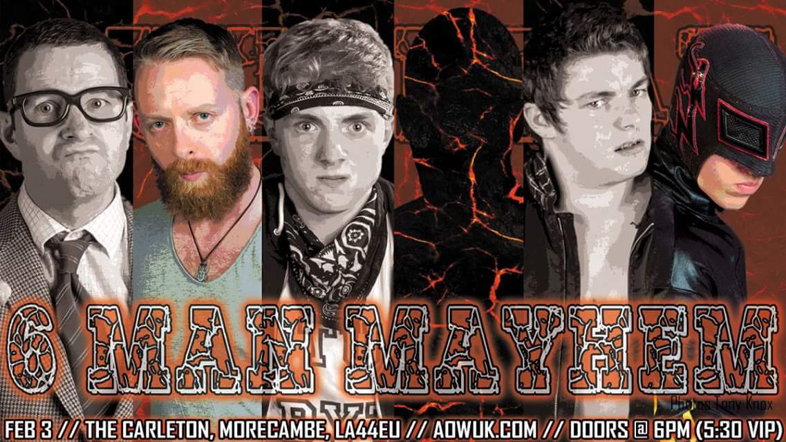 opw_uk's tweet photo. With @RickMarkus1 injury, the 6 man mayhem #WarontheShore match is down to 5.
This opens up a spot for an #AOWUK roster member who doesn't have a match on Feb 3rd.
The Reward - A title shot opportunity!
All will be revealed at #Outbreak18
Tickets: https://t.co/prtZND858j https://t.co/UWiJA2kYrC