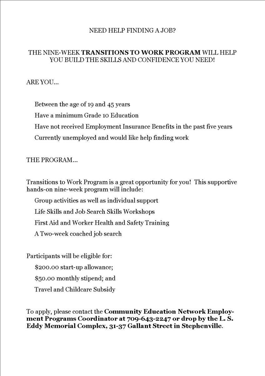 We're recruiting for employment program..know someone who could use help?