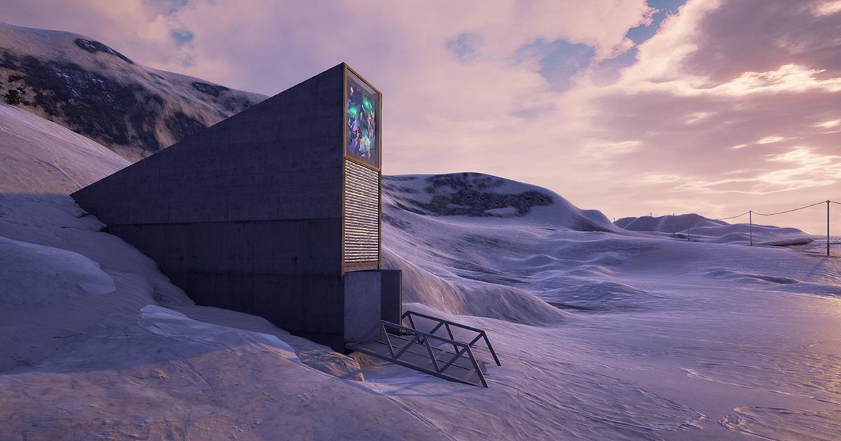 Svalbard Global Seed Vault. @croptrust. @prizeo. is raisin. 