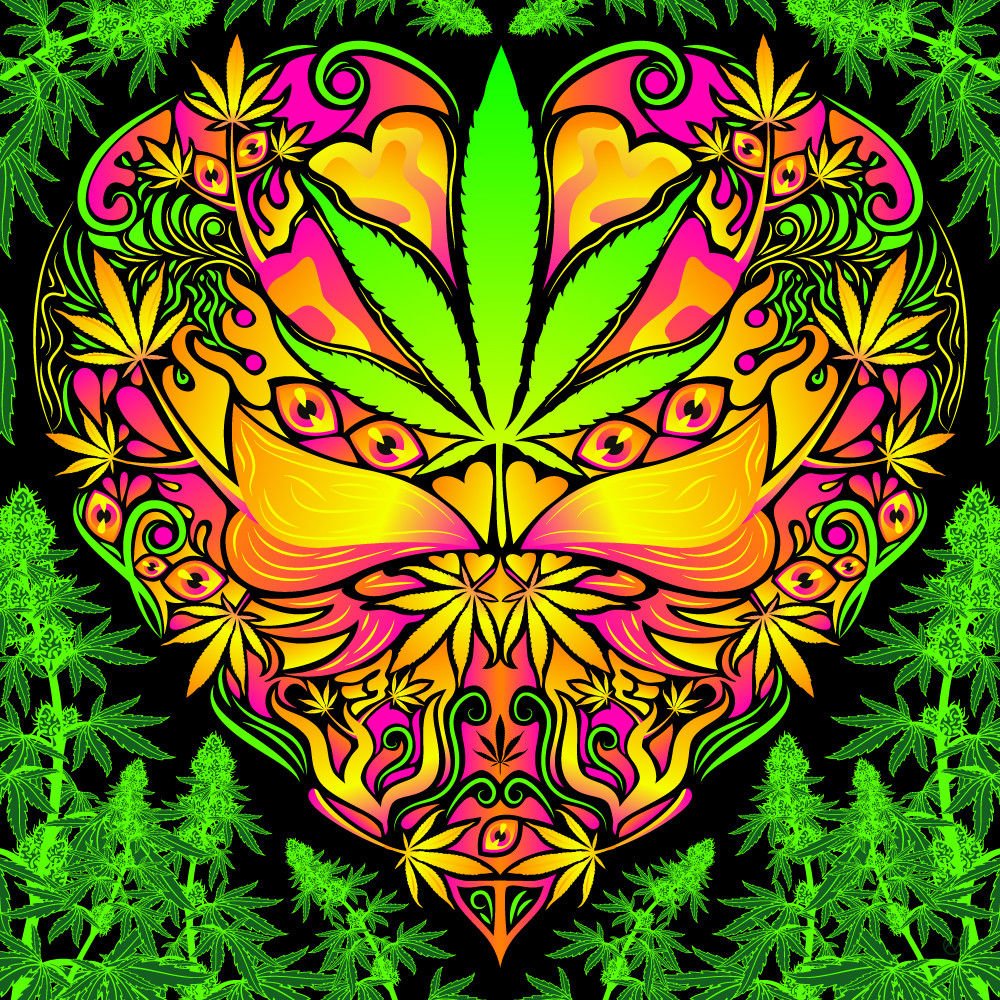 Cannabis Art психоделик