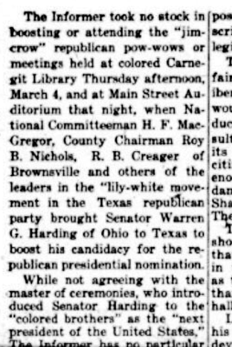 Though Texas blacks appealed to Northern party managers to halt the movement, lily-whiteism flourished because Republican presidents after 1865 wanted approval from the Southern white masses.