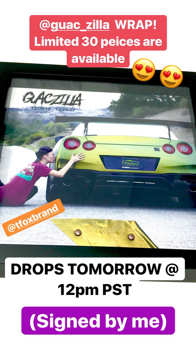 tannerfox's tweet photo. Finally!! Limited ACTUAL guaczilla wrap, live tomorrow with the January drop!!  **12pm PST tomorrow *** https://t.co/s6xwHMf2U9