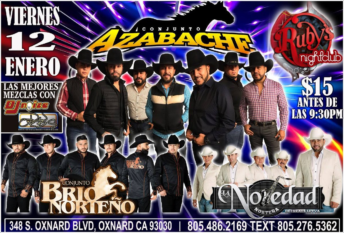 rubyscafeoxnard's tweet photo. Proximos eventos de fin de semana. Reserva ya al (805) 486-2169 https://t.co/VEdaVxYFpp