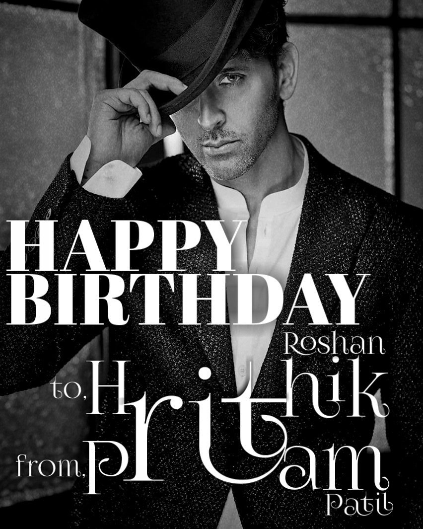 prritpatil's tweet photo. Happy Birthday  HRITHIK BHAI🎂 @iHrithik  @HrithikRules  @Hrithikdbest  @RakeshRoshan_N  @Riteishd  @HrithikRoshanAc  @iHrithikFan https://t.co/19zQcrGCK9