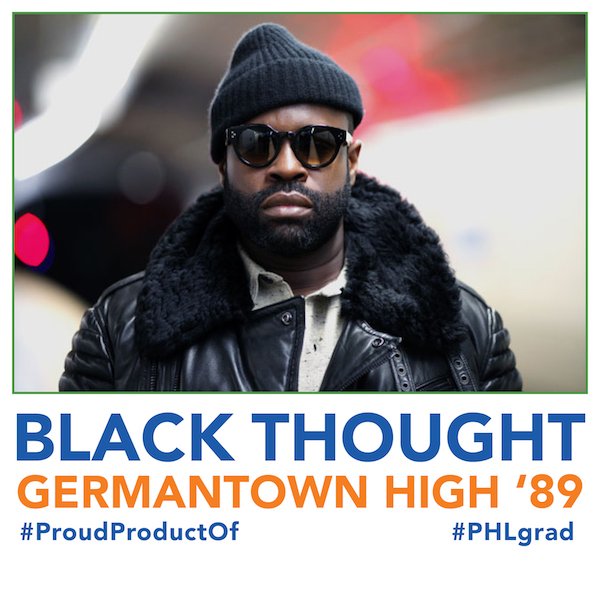 fundPHLschools's tweet photo. So many AWESOME people graduate from @PHLschools each year! Did you know that master #lyricist @blackthought is a #PhillyGRAD! https://t.co/up3F4KiBYj