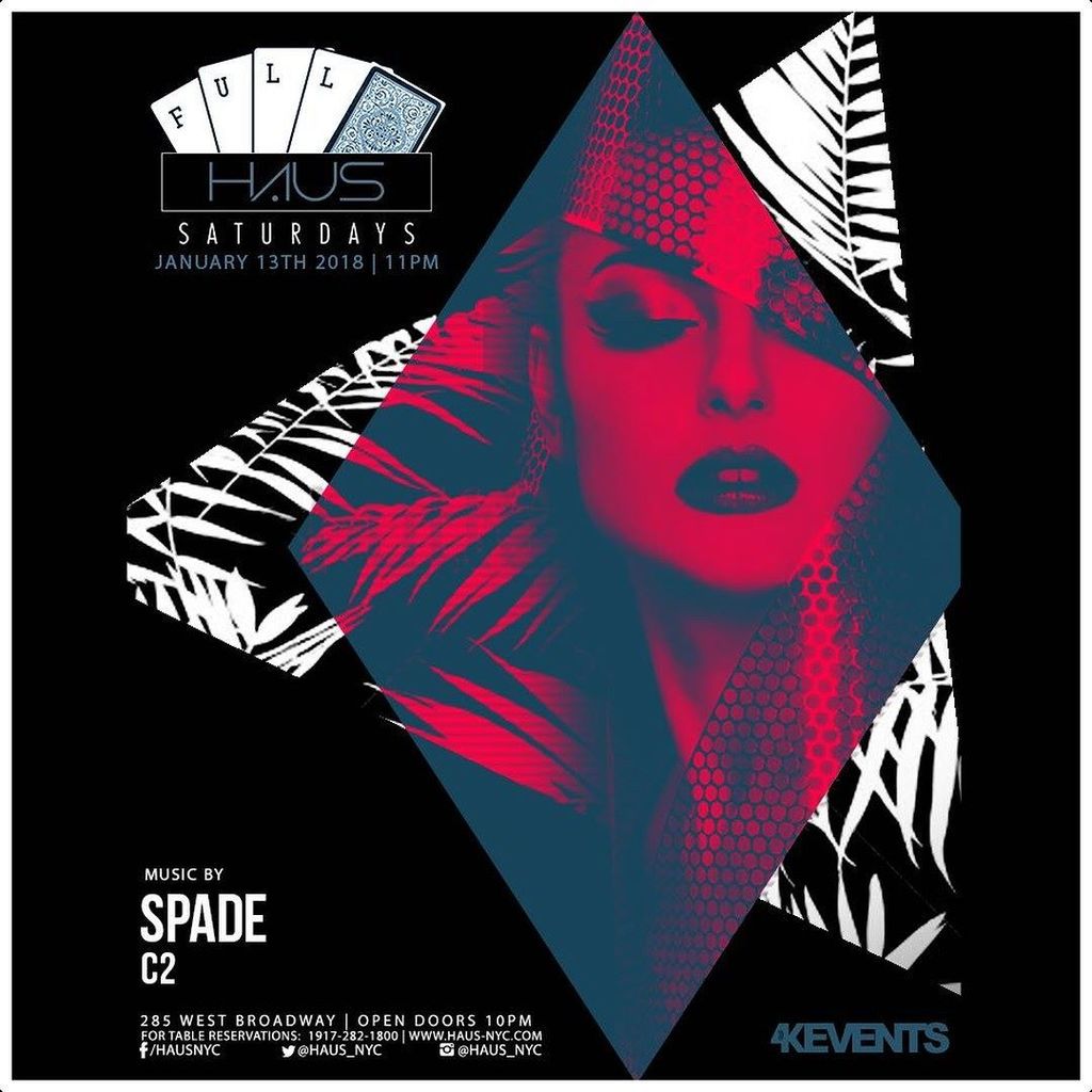 Get your dance/drink on at Full Haus Saturdays with @djspadenyc + @djc2 on the spins! #HausNYC #Haus #4kevents #bottleservice #nynightlife #nightlife #MadeinNY #Tribeca #saturdaynight #bottles #champagne #squad #squadup #tribeca #saturdaynight #squadgoal… bit.ly/2Ep74Pa
