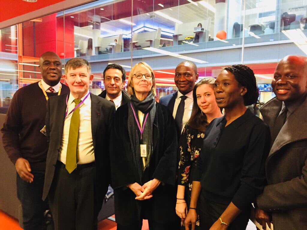 Un grand privilège d’accueillir la Ministre française de la culture <a href="/FrancoiseNyssen/">Francoise Nyssen</a> <a href="/bbcworldservice/">BBC World Service</a> <a href="/bbcafrique/">BBC News Afrique</a>  avec l’Ambasadeur Jean-Pierre Jouyet <a href="/FranceintheUK/">French Embassy UK🇫🇷🇪🇺</a> <a href="/NayCatherine/">Catherine Nay</a> <a href="/genecasti/">gene sagno</a>