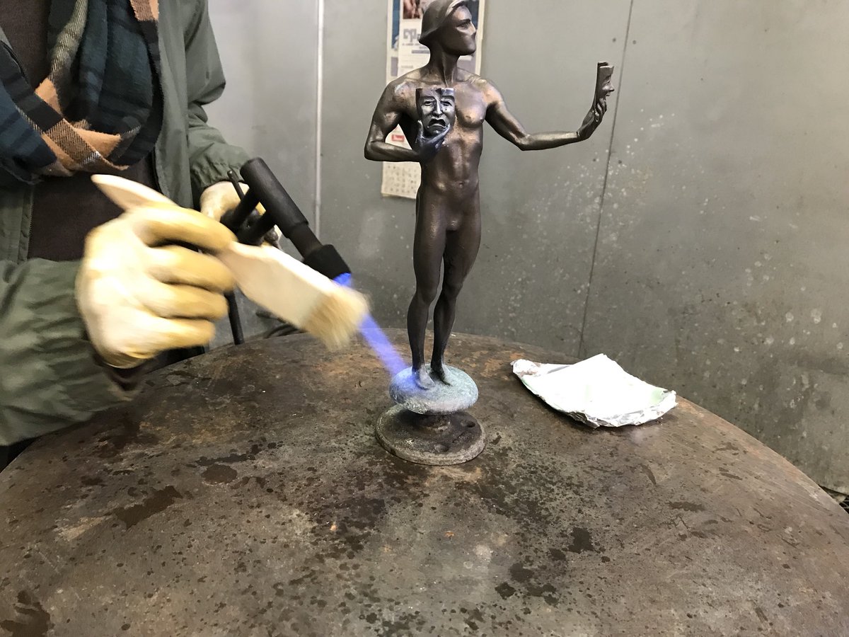sagaftra's tweet photo. The casting of the  Screen Actors Guild Awards® Statuette – The Actor® #SAGAwards https://t.co/jGLk4gNWW4