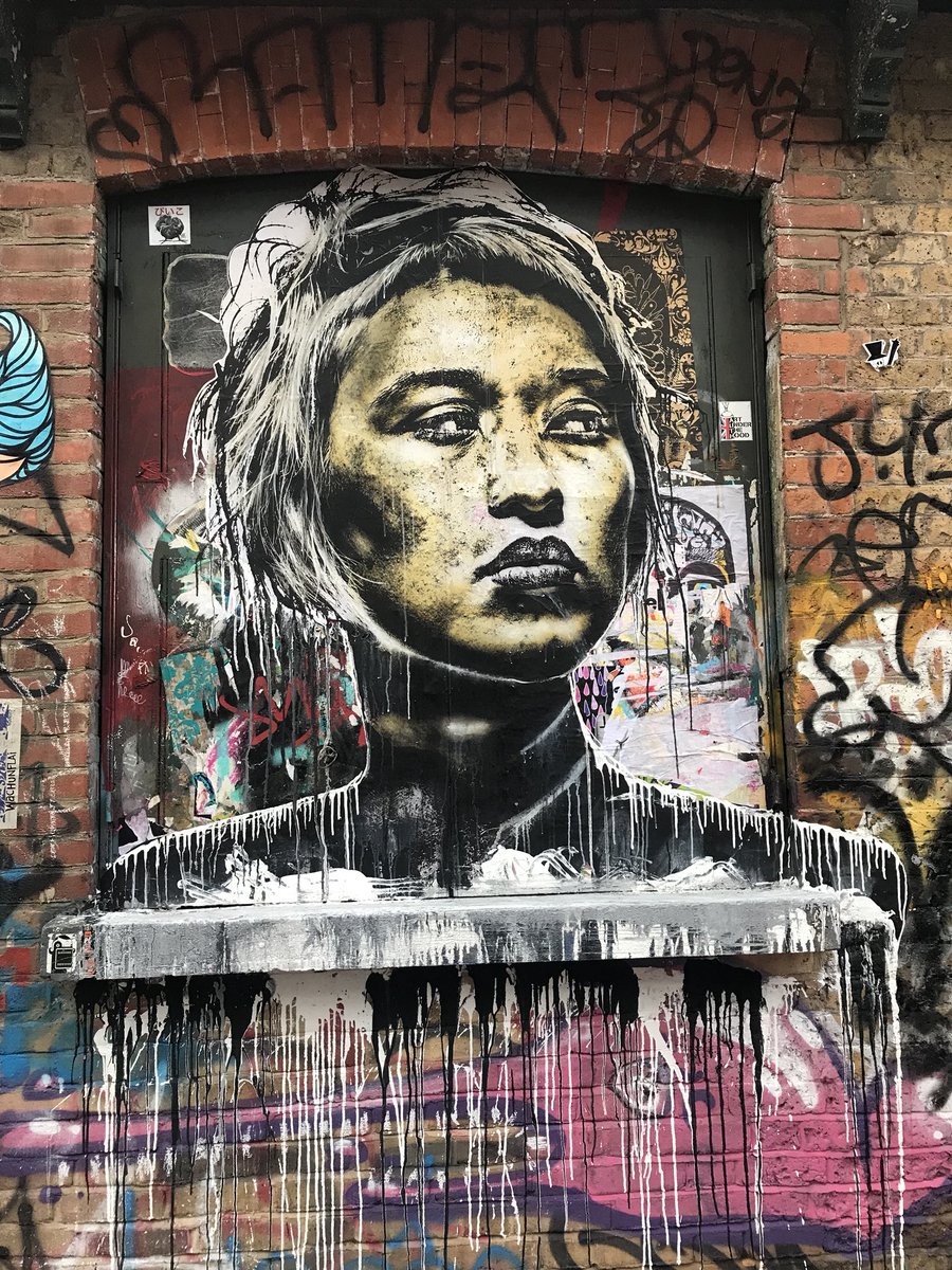 A really impressive large scale work by American street artist Eddie Colla
just off Brick Lane. 
#StreetArt #EddieColla #BrickLane
