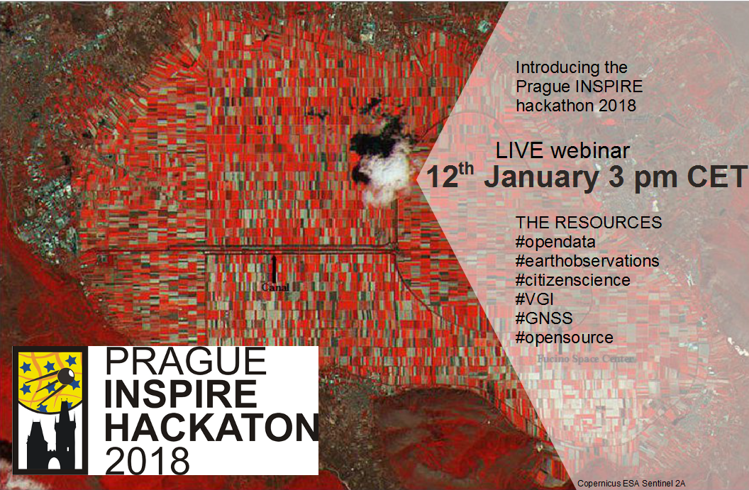 NextGEOSS's tweet photo. Yes! We continue the presentation and invite to the Prague INSPIRE Hackathon. On Fri 12/1 3 pm CET we present the Resources you get to play with! Come join us! #opendata #hackathon #INSPIRE #earthobservation https://t.co/x8IBRfD8AA https://t.co/YtkwNiOaJc