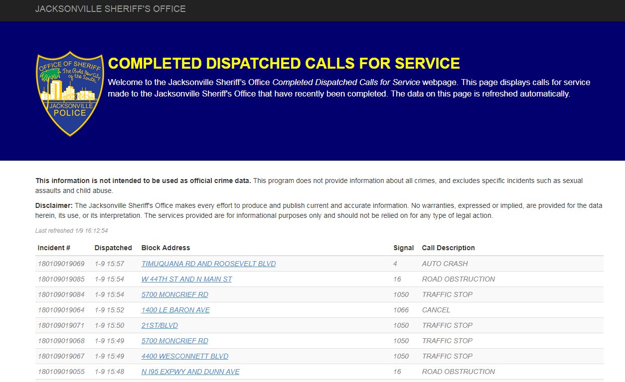 Jax Sheriff&rsquo;s Office on X: &ldquo;Did you know you can view calls for 