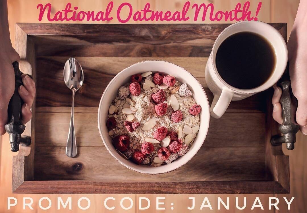 It’s National Oatmeal Month! Help kick start your New Years resolutions with 10% off Mad Hectic Oatmeal! 

#MadHectic #nationaloatmealmonth