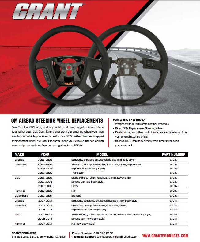 Give your vehicle a higher visual impact with a Grant airbag replacement wheel! #grantsteeringwheels #replacementwheels #airbagwheels