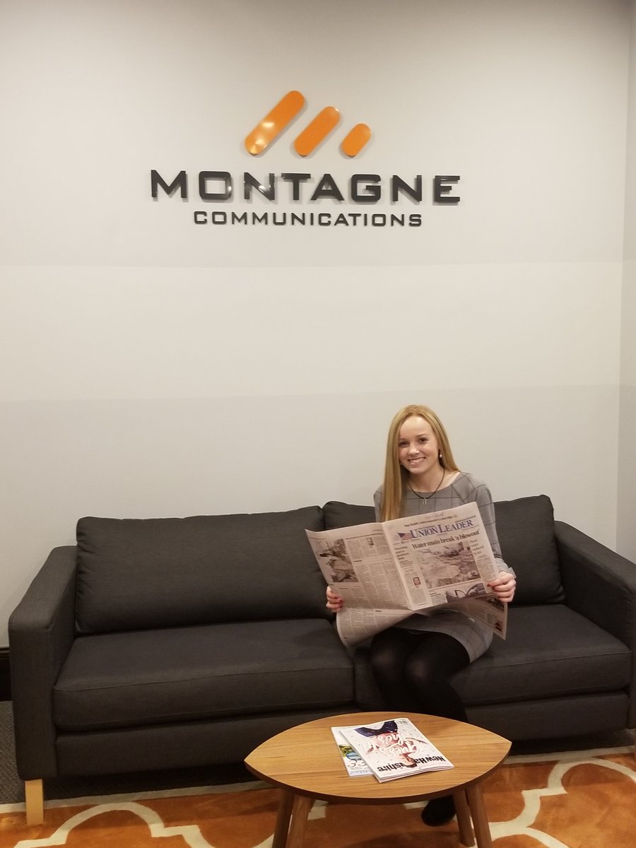 MontagnePowers's tweet photo. Welcome to Kate, our newest #StrategicCommunications #intern! A #freshman at @SNHU, she's enrolled in an accelerated #marketing program – graduating in three years! This #NHnative looks forward to sharpening her skills while working with our team. We’re excited to have you, Kate! https://t.co/KVA737GAFZ
