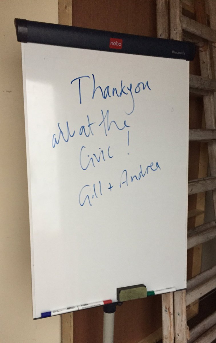 civictheatre's tweet image. It's the little things 😍 thanks @gillmccaw and #Andrea and @FloatingWorldIR .