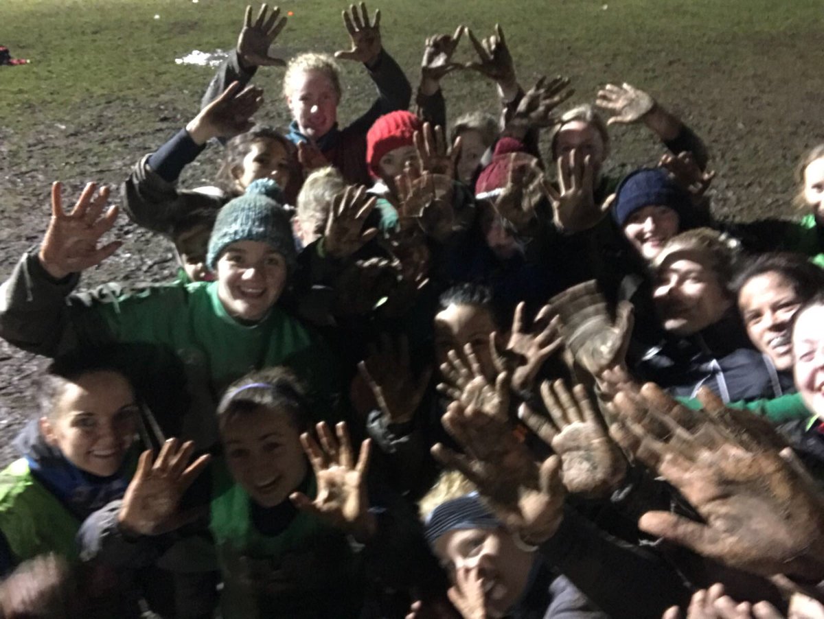 OldBelvoWomen's tweet photo. Another day in the office, be it a much muddier day in the office for our Juniors! Great session in the mud and muck tonight prepping for our games this weekend! https://t.co/lTu7LmwG95
