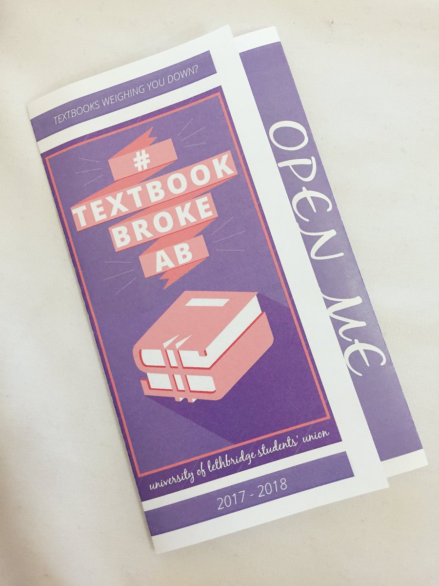 ulsupresident's tweet photo. Students! Did you know that your professors could be saving you money by switching to Open Educational Resources instead of traditional textbooks? Swing by the SU Atrium this week to learn more, and to win $100 back on books! #TextbookBrokeAB https://t.co/TFJHyTrYpl