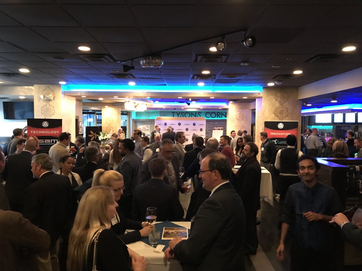 Packed #GEOINTeraction Tuesday this evening! Come on by <a href="/SapphireTysons/">Mazhar Chughtai</a> for #networking &amp; a talk on Army 
#GEOINT. Thanks <a href="/ExploreAltamira/">Altamira</a> for sponsoring!