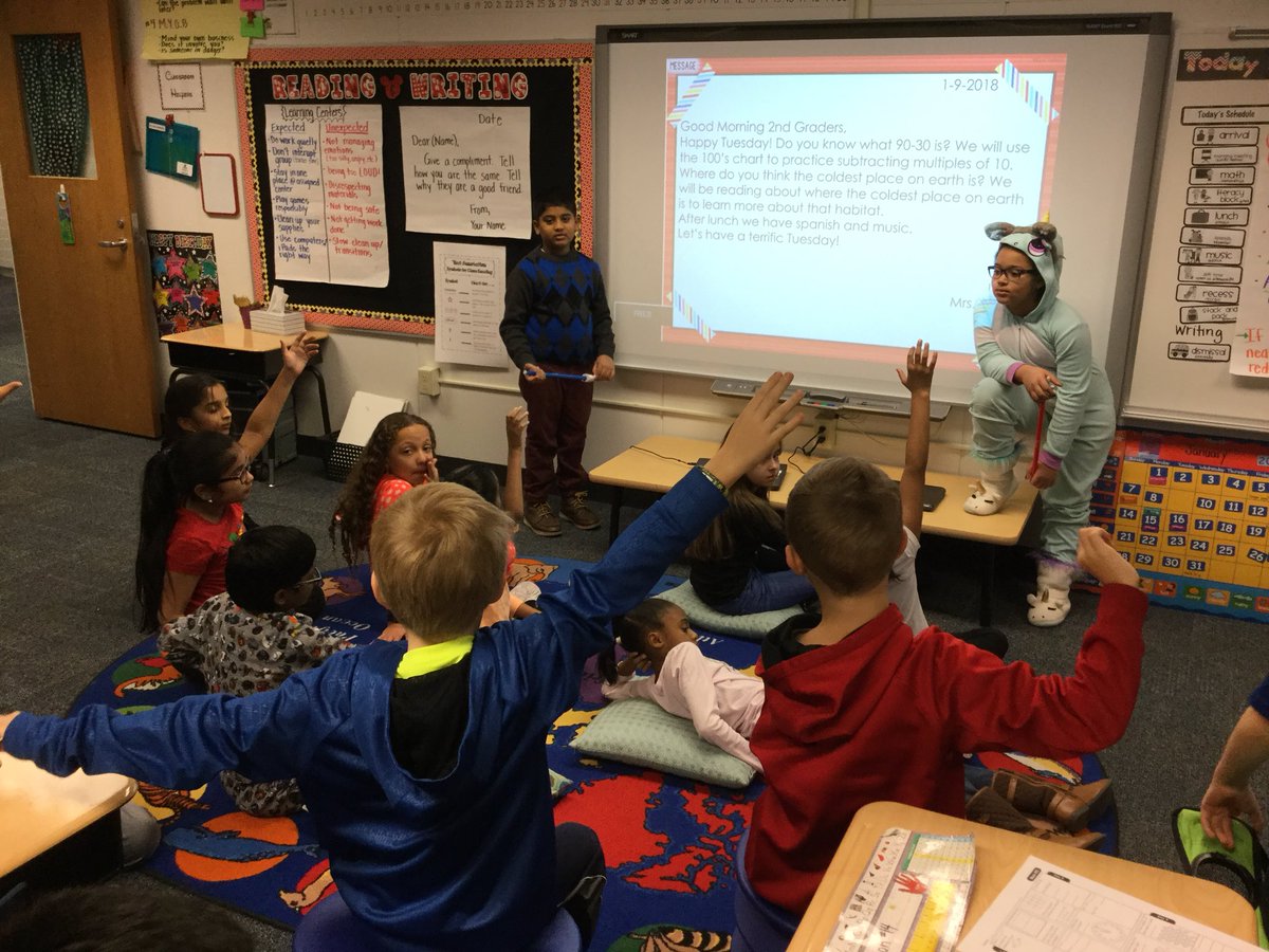 ote_echols's tweet photo. ❤️ watching 2nd graders lead their classmates! #morningmeeting #oteconnect https://t.co/p5NJa6QQ1i