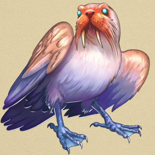 No on ever suspects the Walbird. #creatureart #gameart #conceptart