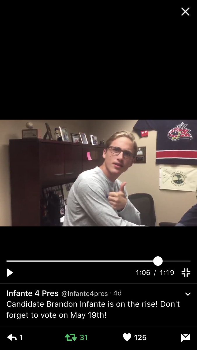 chrisposacki's tweet photo. Yoooo INFANTE! Happy bday guy. I really miss the Infante for prez campaign videos #asmotrained https://t.co/02dZa6hoIW