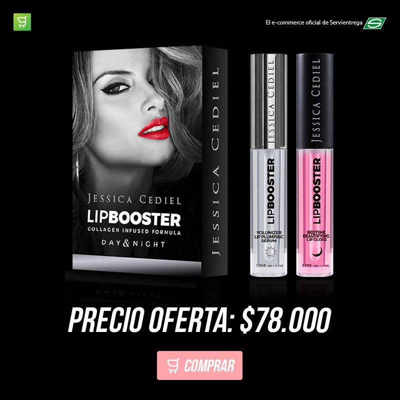 green_click's tweet photo. ¡Una nueva forma de resaltar tu belleza!

El nuevo #lipboosterjessicacediel hará que tus labios luzcan con más volumen en instantes, gracias a su formula revolucionaria y su esencia natural de frutos rojos. Disponible aquí https://t.co/5ZvpYH4xt6 #JessicaCediel https://t.co/FBsFTiLYvE