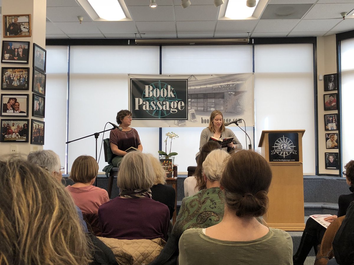 Today I got to see the amazing @chloekbenjamin in conversation with #KarenJoyFowler @bookpassage ! I ❤️ The Immortalists so very much!