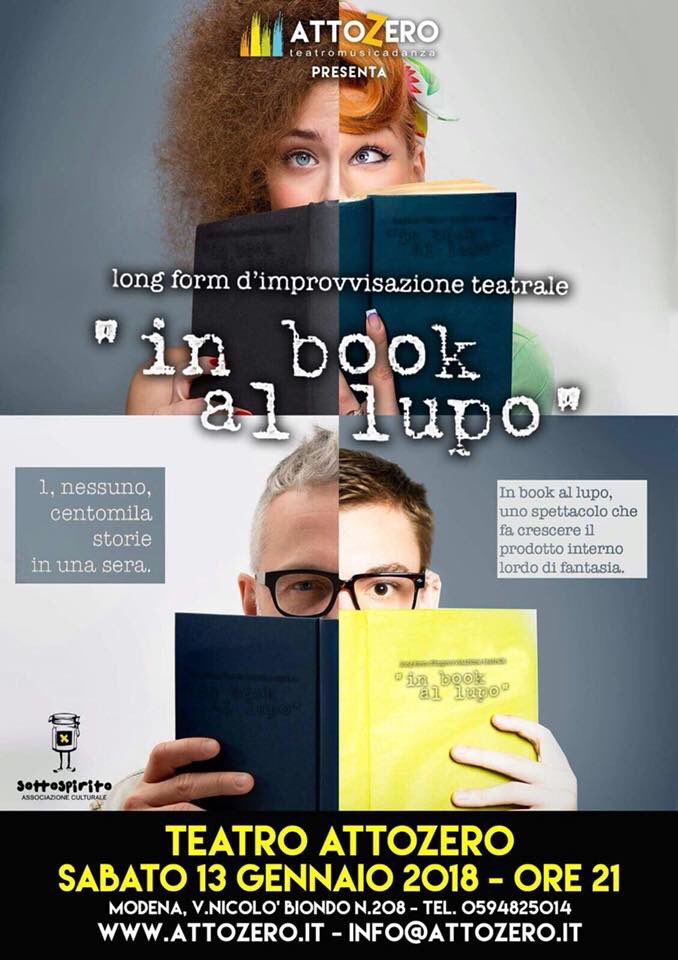 atto_zero's tweet image. #tris #weekend #Modena #teatro #Attozero 
Venerdi 12 Gennaio: FlowerPowerParty

Sabato 13 Gennaio: In Book al libro 

Domenica 14 Gennaio: E rotearono terribilmente gli occhi