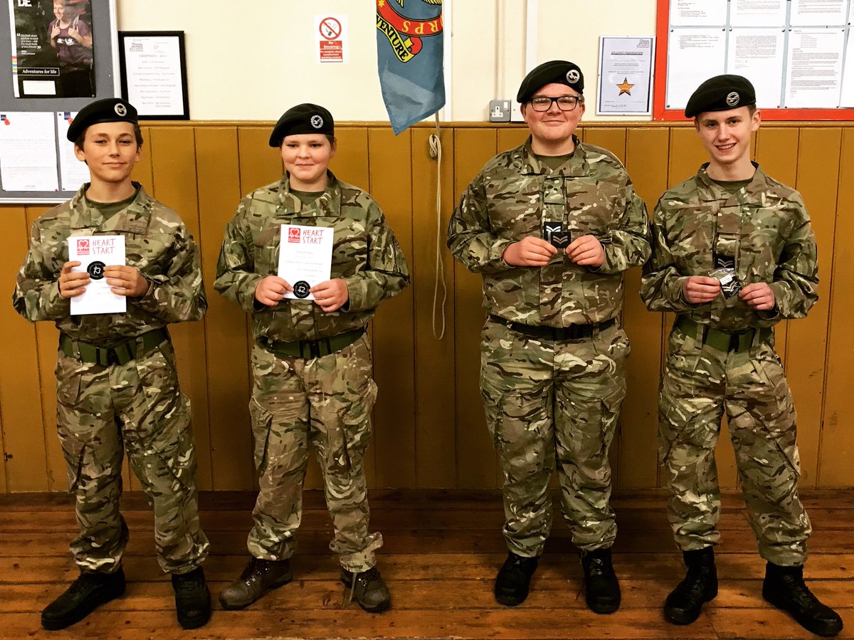 The Squadron saw the start of the new year in with two Heartstart awards and two new promotions presented.

Congratulations to all four cadets, you worked hard to achieve these. <a href="/1182atc/">1182 Squadron ATC</a>  @MediaDevSom <a href="/swaircadets/">SW Rg Air Cadets</a>