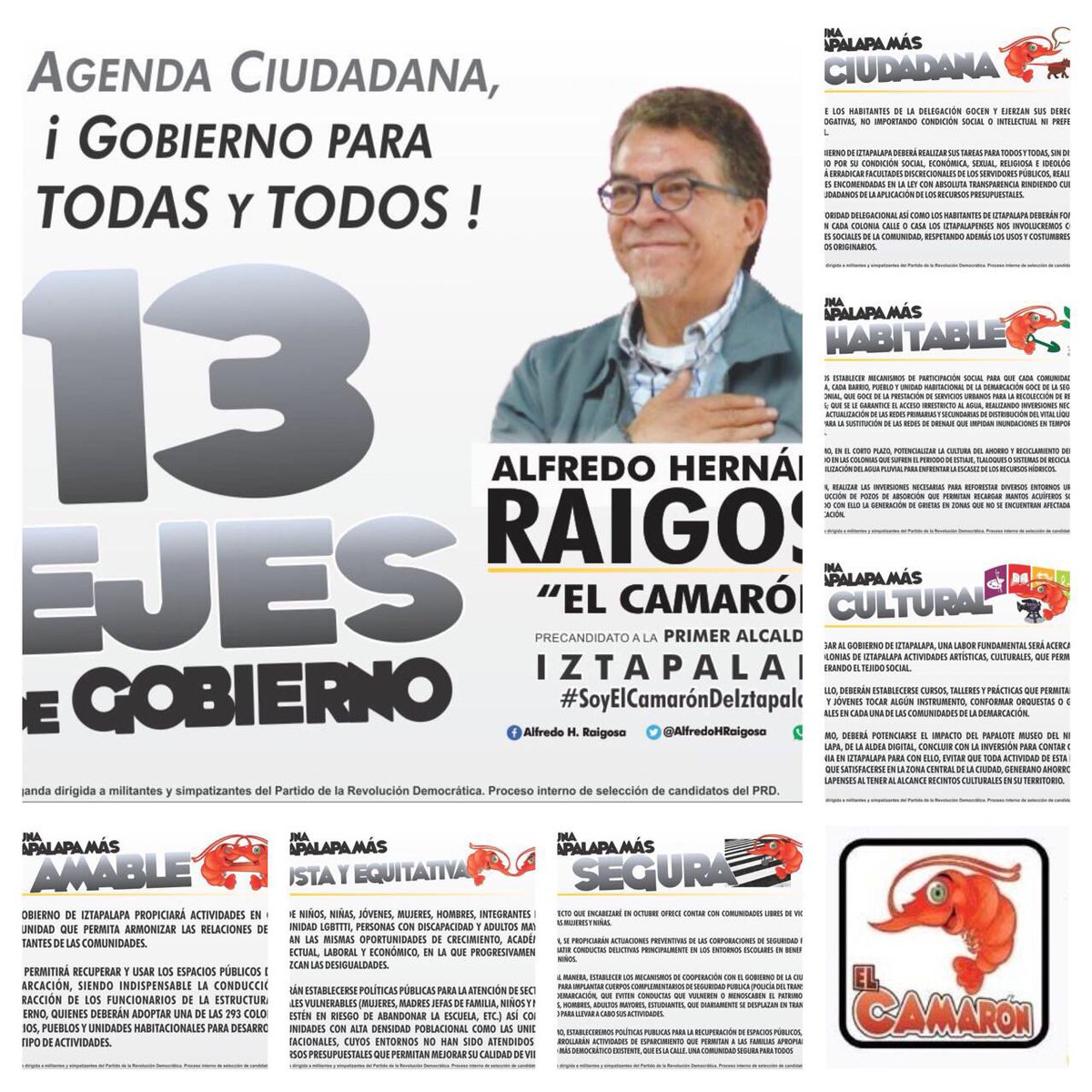 rebe5junio2016's tweet photo. Todo nuestro apoyo al #Camarón @AlfredoHRaigosa en este proyecto de #PlataformaProgresiva q significa las necesidades de los ciudadanos en #Iztapalapa Gracias por Escucharnos y estamos contigo y el @PRD_CDMX @HectorSerranoC @ManuelGranados_ @Janet_HdzSotelo @CapitalMX_ https://t.co/vUhzSL6qyK