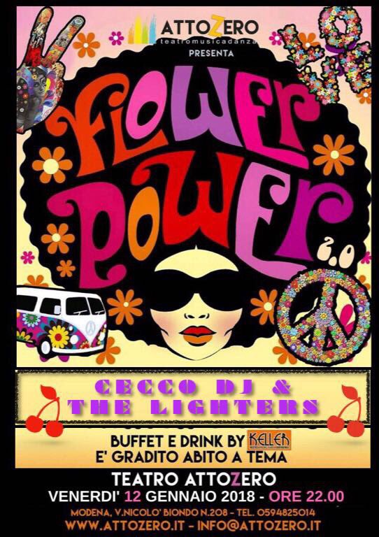 atto_zero's tweet image. #flowerpower #party #Modena #Attozero #festa a tema! #anni70 
Venerdî 12 Gennaio
#livemusic #danza 
Ore 22.00