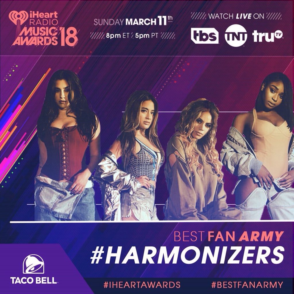NormaniUpdate's tweet image. RETWEET + REPLY to vote #Harmonizers for #BestFanArmy at the #iHeartAwards