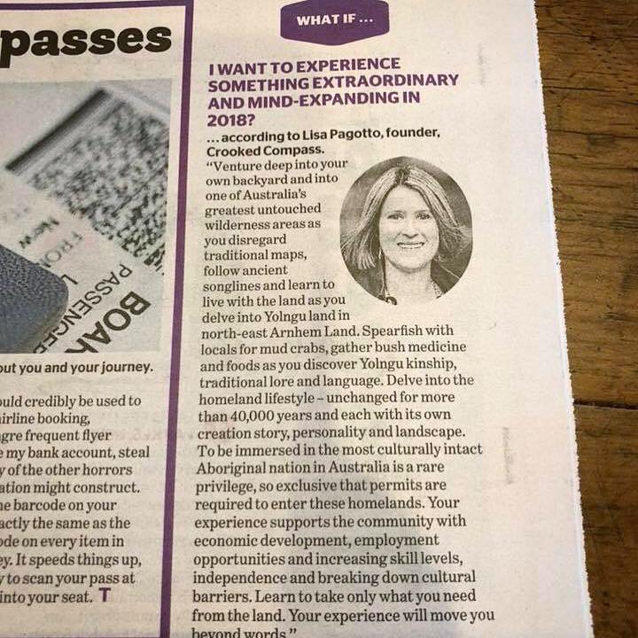 CrookedCompass's tweet photo. My thoughts in @TravellerAU about an extraordinary journey we're running in 2018. Are you ready to #FollowADifferentPath? #Travel #TTOT #ImmerseYourself https://t.co/vNi0ngSpP5