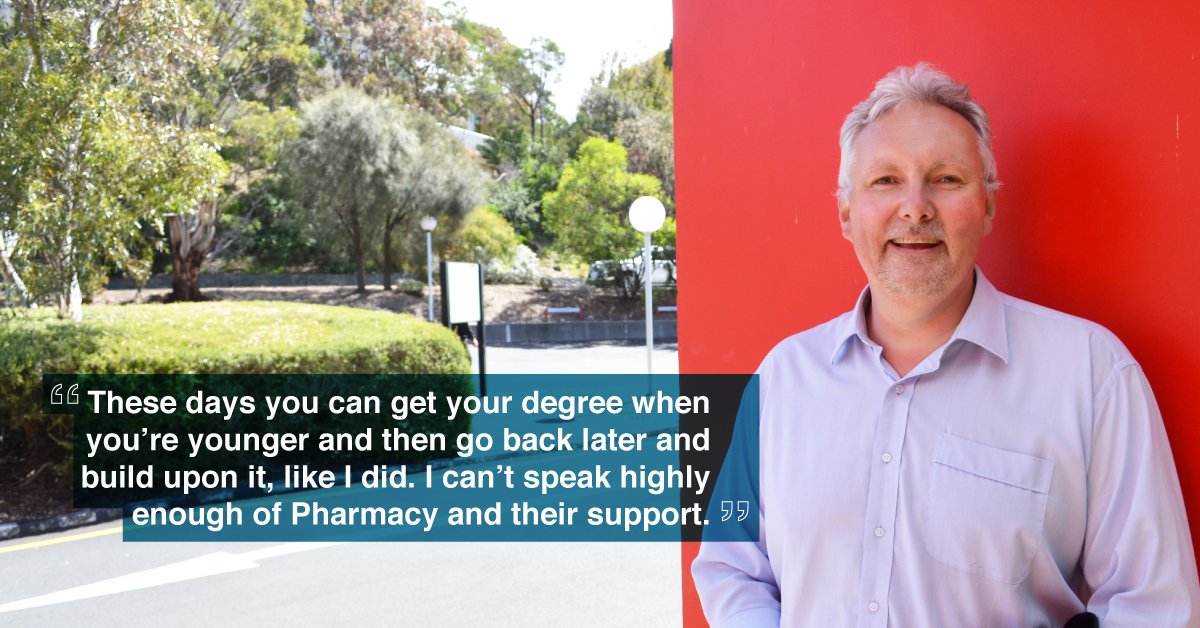 UTAS_'s tweet image. Pharmacy was a perfect fit for Kevin! Read his story here: bit.ly/2gTZyEu #weareutas #pharmacy #study