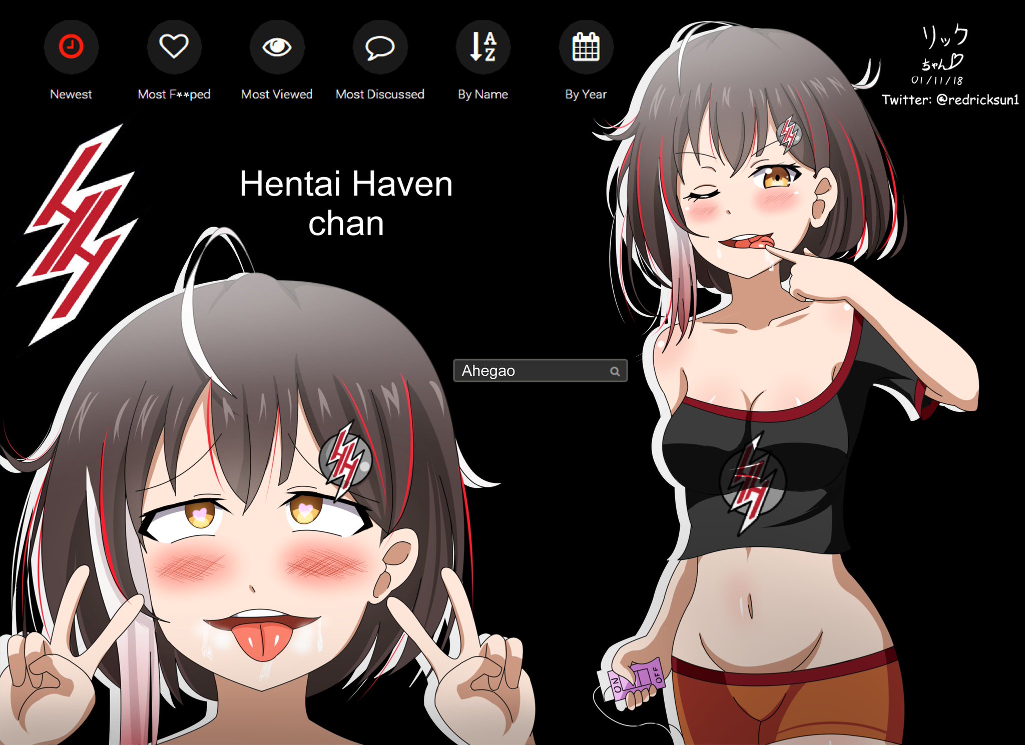 リ ッ ク ち ゃ ん 🎨 Rikku-chan on Twitter: "done drawing Hentai Haven-chan ...